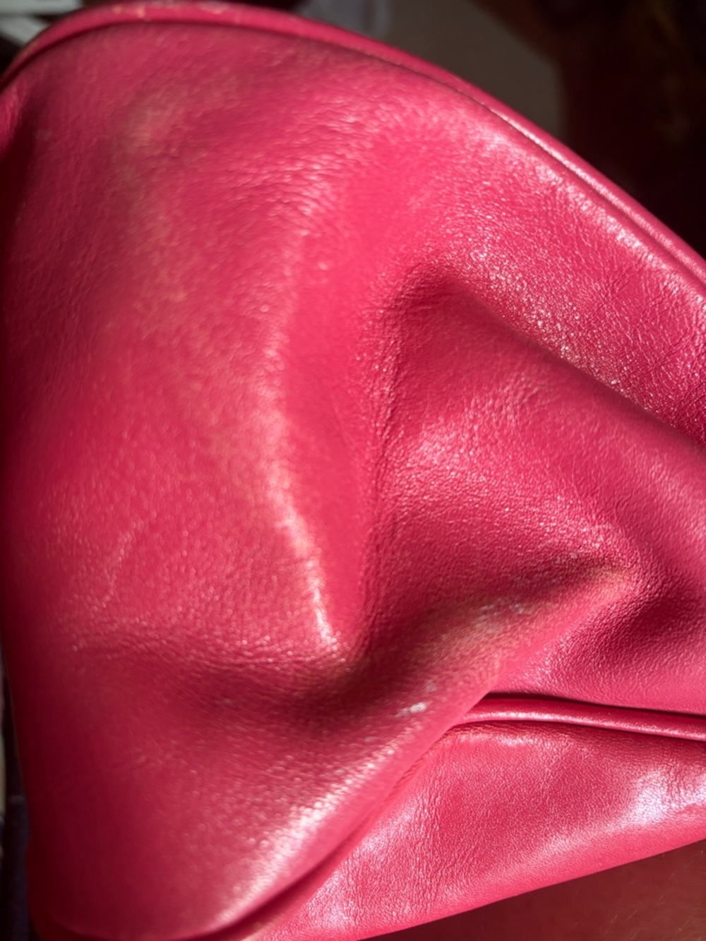 Nordstrom’s Pink Leather Shoulder Tote with Front Buckle Pockets - Picture 11 of 11